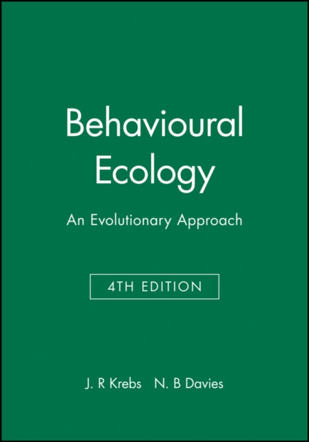 Book cover of: Behavioural Ecology. By: N. B. Davies
