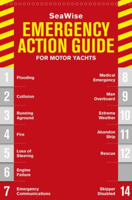 Book cover of: SeaWise Emergency Action Guide and Safety Checklists for Motor Yachts. By: Zvi Richard Dor-Ner