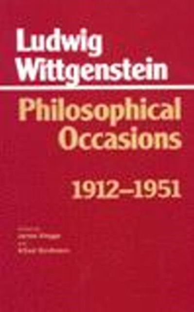 Book cover of: Philosophical Occasions: 1912-1951