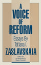 Book cover of: Voice of Reform. By: Tat'Iana Zaslavskaia