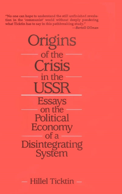 Book cover of: Origins of the Crisis in the U.S.S.R.