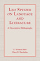 Book cover of: Leo Spitzer on Language and Literature