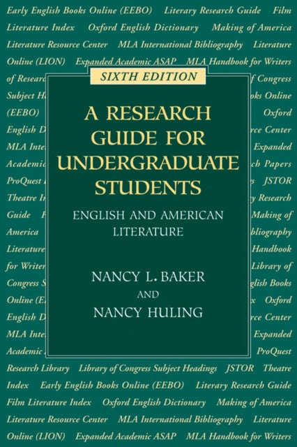 Book cover of: Research Guide for Undergraduate Students. By: Nancy L. Baker
