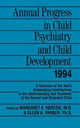 Book cover of: Annual Progress in Child Psychiatry and Child Development 1994. By: M. Hertzig