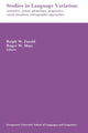 Book cover of: Studies in Language Variation