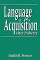 Book cover of: Language Acquisition after Puberty