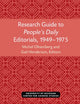 Book cover of: Research Guide to People’s Daily Editorials, 1949–1975