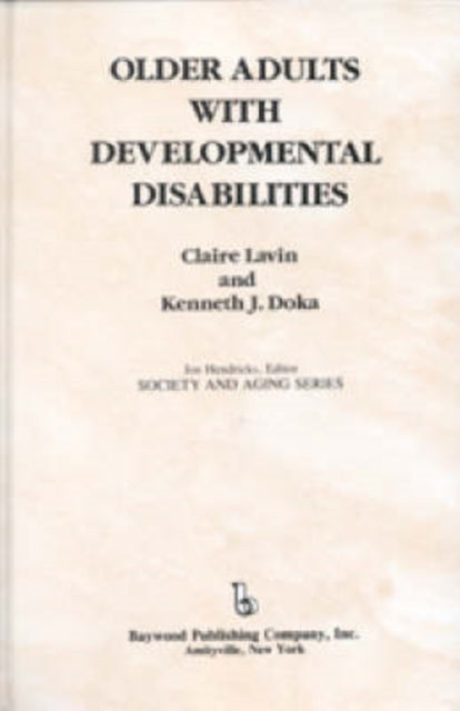 Book cover of: Older Adults with Developmental Disabilities