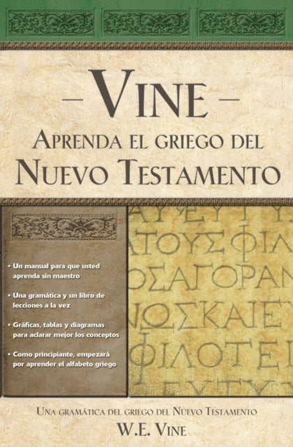 Book cover of: Aprenda el griego del Nuevo Testamento. By: W. E. Vine