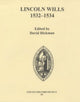 Book cover of: Lincoln Wills, 1532-1534