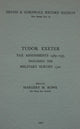 Book cover of: Tudor Exeter. By: Margery M. Rowe