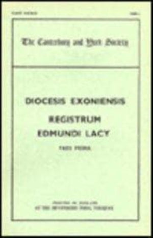 Register of Edmund Lacy, Bishop of Exeter, 1420-1455, I