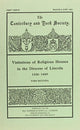 Book cover of: Visitations of Religious Houses in the Diocese of Lincoln [III]. By: A. Hamilton Thompson