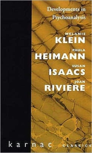 Book cover of: Developments in Psychoanalysis. By: Melanie Klein