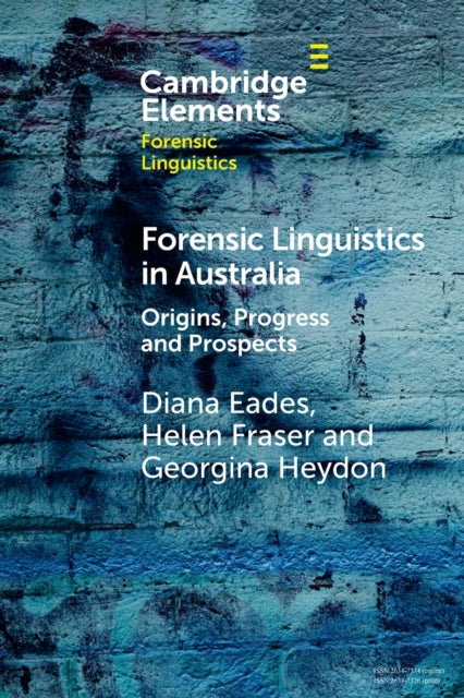 Book cover of: Forensic Linguistics in Australia. By: Diana Eades