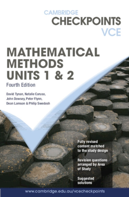 Book cover of: Cambridge Checkpoints VCE Mathematical Methods Units 1&2