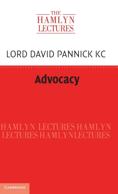 Book cover of: Advocacy. By: David Pannick QC