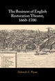 Book cover of: Business of English Restoration Theatre, 1660–1700