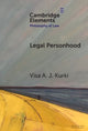 Book cover of: Legal Personhood. By: Visa A. J. Kurki