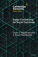 Book cover of: Public Contracting for Social Outcomes. By: Claire J. FitzGerald