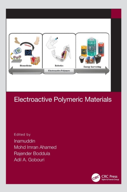 Book cover of: Electroactive Polymeric Materials. By: Inamuddin