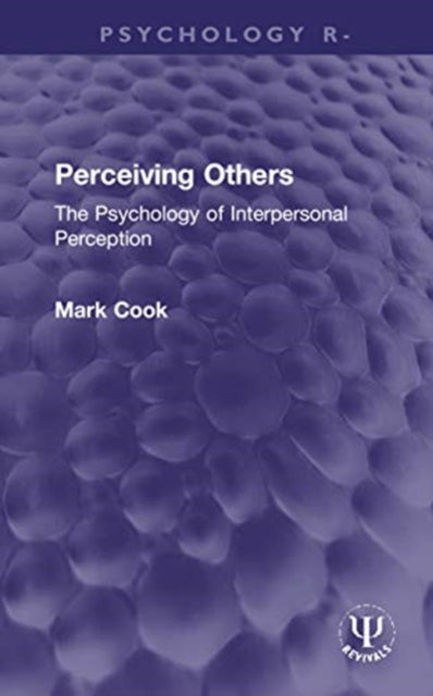 Book cover of: Perceiving Others. By: Mark Cook