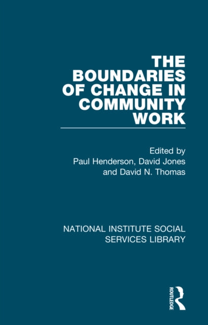 Book cover of: Boundaries of Change in Community Work. By: Paul Henderson