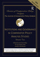 Book cover of: Institutions and Governance in Comparative Policy Analysis Studies. By: Iris Geva-May