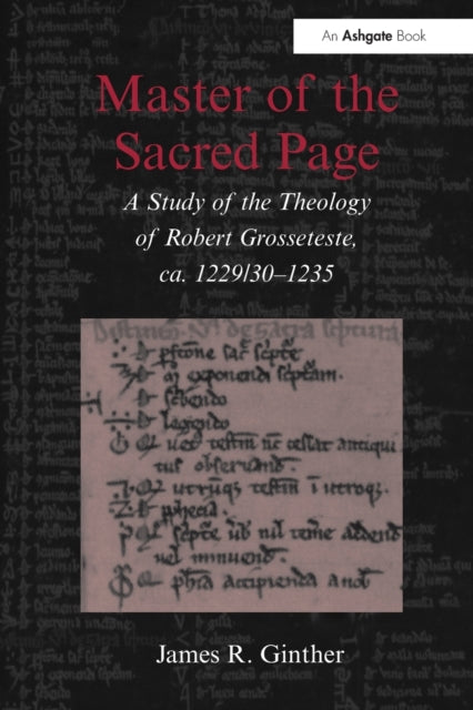Book cover of: Master of the Sacred Page. By: James R. Ginther