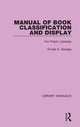 Book cover of: Manual of Book Classification and Display. By: Ernest Albert Savage