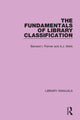 Book cover of: Fundamentals of Library Classification. By: Bernard I. Palmer