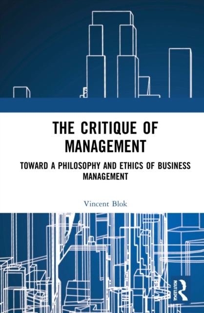 Book cover of: Critique of Management. By: Vincent Blok