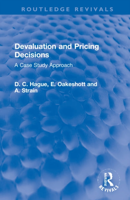 Book cover of: Devaluation and Pricing Decisions. By: D. C. Hague