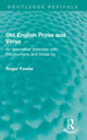 Book cover of: Old English Prose and Verse. By: Roger Fowler
