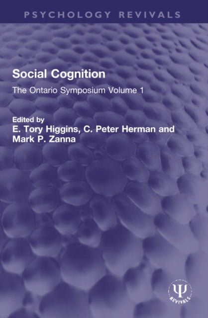 Book cover of: Social Cognition. By: E. Tory Higgins