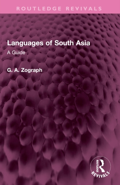 Book cover of: Languages of South Asia. By: G. A. Zograph