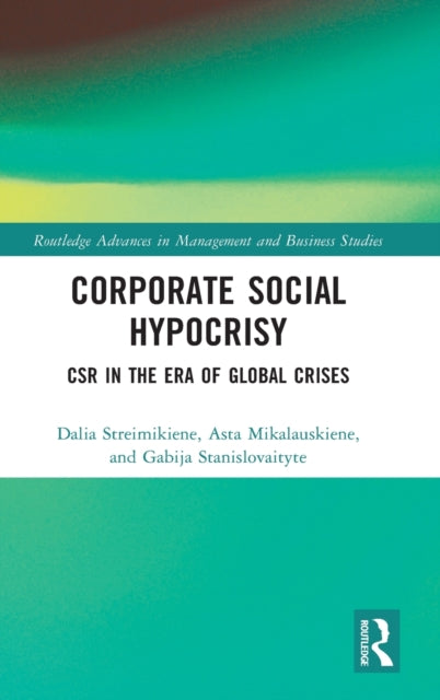 Book cover of: Corporate Social Hypocrisy. By: Dalia Streimikiene
