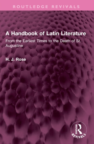 A Handbook of Latin Literature