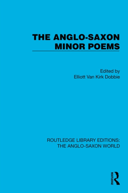 Book cover of: Anglo-Saxon Minor Poems. By: Elliott Van Kirk Dobbie