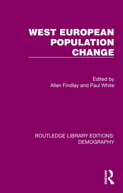 Book cover of: West European Population Change. By: Allan Findlay