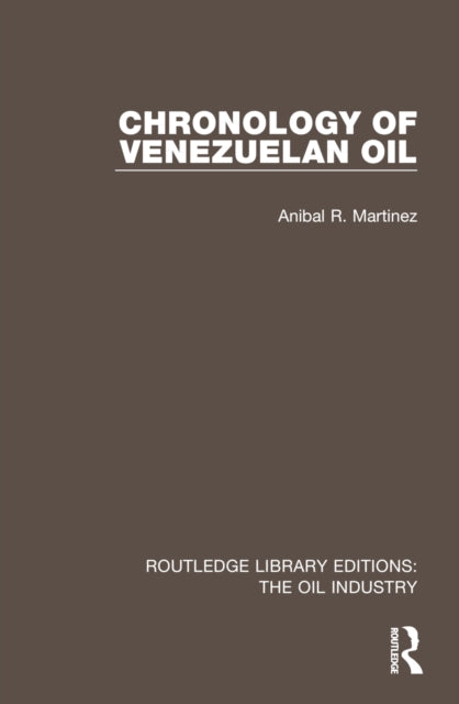 Book cover of: Chronology of Venezuelan Oil