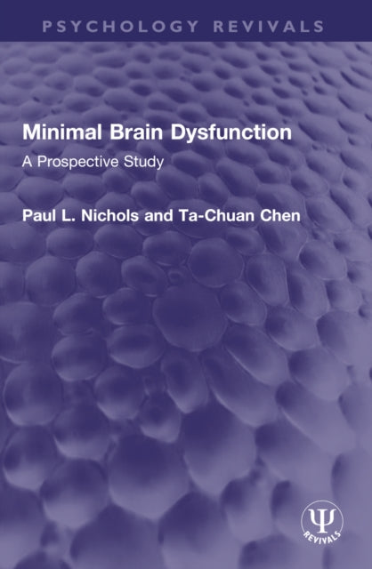 Book cover of: Minimal Brain Dysfunction