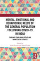 Book cover of: Mental, Emotional and Behavioural Needs of the General Population Following COVID-19 in India