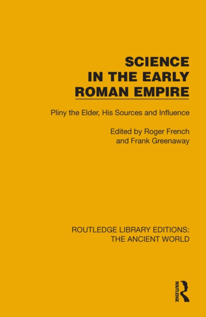 Book cover of: Science in the Early Roman Empire. By: Roger French
