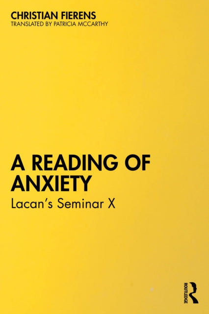 Book cover of: Reading of Anxiety. By: Christian Fierens