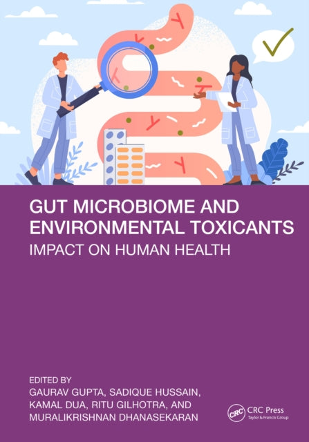 Book cover of: Gut Microbiome and Environmental Toxicants. By: Gaurav Gupta