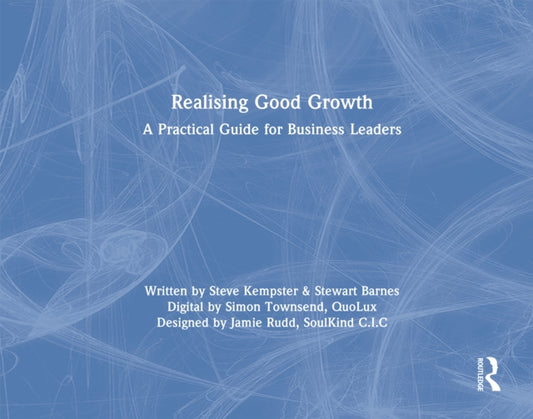 Book cover of: Realising Good Growth