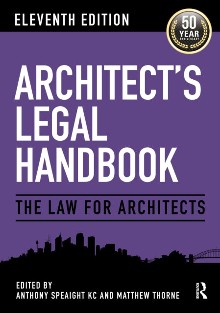 Book cover of: Architect's Legal Handbook. By: Anthony Speaight