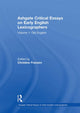 Book cover of: Ashgate Critical Essays on Early English Lexicographers