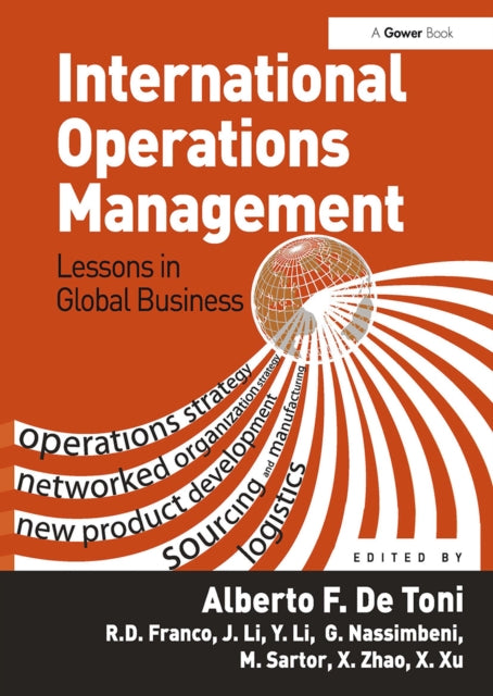 Book cover of: International Operations Management. By: Alberto F. De Toni